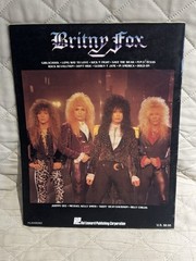 Britny Fox, Songbook, 1989, Melody/Lyrics/Chords, Songbook, 1989 SHIPS FREE