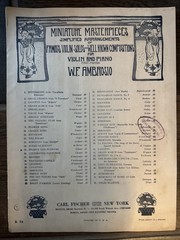 Lot of 11 Vintage Sheet Music for Violin and Piano Sheet Music 1905-1955