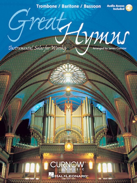 Great Hymns for Trombone Solo Christian Sheet Music Play-Along Book Online Audio