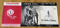 Mixed Lot of 60 Vintage 1950&rsquo;s-1960&rsquo;s Piano Vocal Sheet Music. Folk, Pop, Etc.