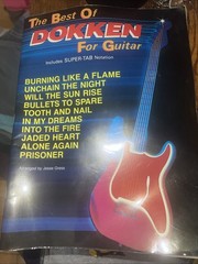 VTG 1987 The Best Of Dokken For Guitar By Jesse Gress Inc. Super Tab Notation
