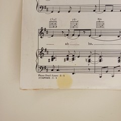 Vintage Lauren Wood « Please Don&rsquo;t Leave » Music Sheet Piano Vocals Guitar Chords