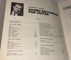 Vintage 1967 Guitar Chord Dictionary Ronny Lee Beacon Music Co Ridgefield NJ USA