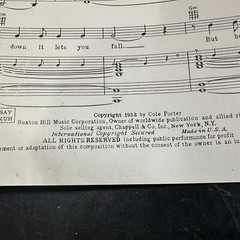 CAN-CAN Cole Porter 1953 Lot of 2 Vintage Sheet Music Cest Magnifique Allez Vous