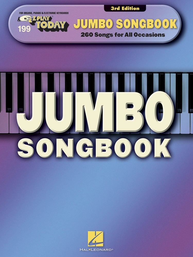 Jumbo Songbook EZ Play Today Vol 199 for Easy Piano Keyboard 260 Song Music Book