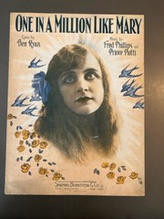 Over 30 UNFRAMED pieces of sheet music all dedicated to “Mary”. Some of the art