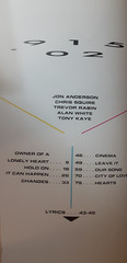 Yes – 90125 – Piano Vocal Guitar PVG Sheet Music Book Songbook