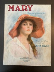 Over 30 UNFRAMED pieces of sheet music all dedicated to “Mary”. Some of the art