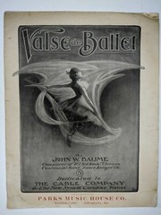 1904 Valse de Ballet John Baume Sheet Music Cable Co. Conover Pianos Ad Parks 8B