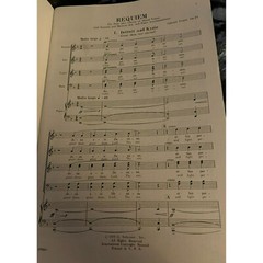 Gabriel Fauré Requiem Sheet Music For Four-Part Chorus Mixed Voices Piano reduc