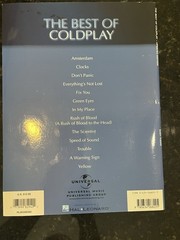 Hal Leonard The Best of Coldplay Easy Piano Sheet Music Book 2005