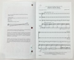 Rejoice And Be Merry SATB Choral Piano Handbells Sheet Music John Rutter Hinshaw