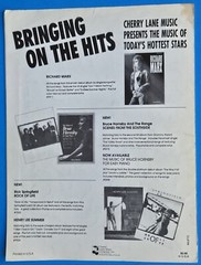 Richard Marx Hold On To The Nights Piano Vocal Guitar 1987 Sheet Music US SELLER