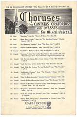 Vintage Hallelujah Chorus from Cantatas Oratorios and Masses for Mixed Voices