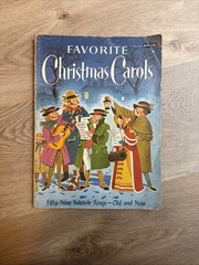 1957 *RARE* Simon and Schuster Favorite Christmas Carols Book Sheet Music