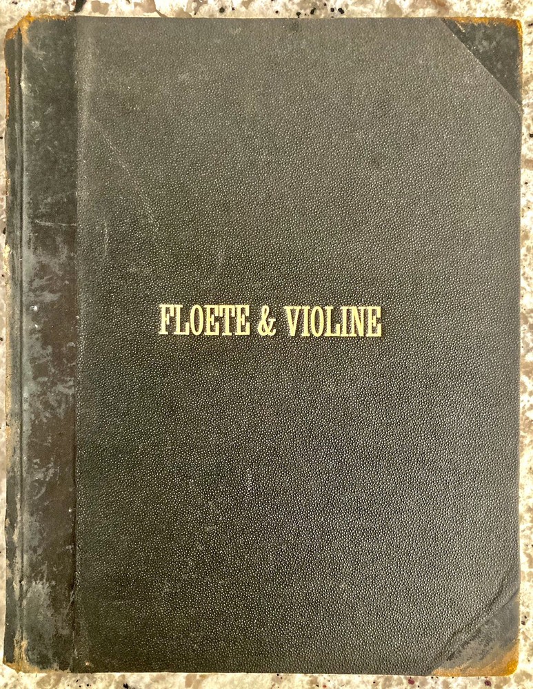 Handwritten Bound Sheet Music 1880s German Milwaukee Zither Violin Guitar Vocal