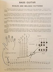 BASS GUITAR: Scales & Melodic Patterns By Jay Friedman 1978 Music Book