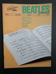 BEATLES Transcribed Scores Blue and Yellow Book Guitar Keyboard Vocals Drum Bass