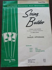 STRING BUILDER BASS BOOK 1 One METHOD MUSIC BOOK BELWIN COURSE FOR STRINGS
