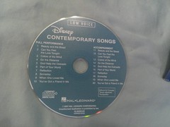 Disney Contemporary Songs Low Voice Book & Audio Piano Hal Leonard Sheet Music