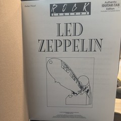 LED ZEPPELIN Guitar Tab Songbook Rock Legends Authentic Tab 127 Pages New!!