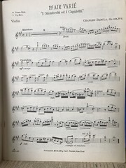 Charles Dancla Opus 118 Six Airs Varies Violin Piano Book Sheet Music No. 126