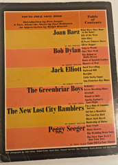 YOUNG FOLK Song Book 1963 Joan Baez, Bob Dylan, Jack Elliot, Greenbriar 1st ed