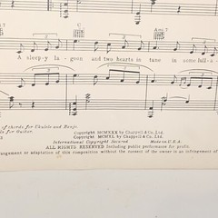 Vintage 1940 Sleepy Lagoon Sheet Music