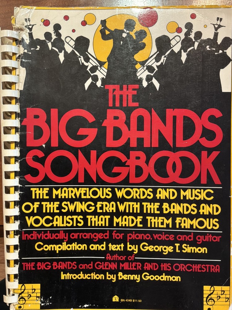 Large Spiral Bound Vintage Songbook Standards Pop Jazz Piano Vocal 500 Songs