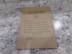 National 4-H Club Song Book –C,C, Birchard & Co, Boston/NY – 1930&rsquo;s, Vintage