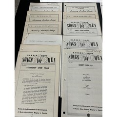 Sheet Music Large Bulk Lot Vintage Barbershop Quartet Harmony Heritage Songs