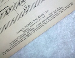 Vintage 1958 Harms In An Old Dutch Garden Choral SATB Lyrics Piano Sheet Music