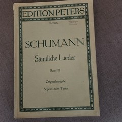 Schumann Samtliche Lieder Band I Edition Peters Original Sopran oder Tenor Score