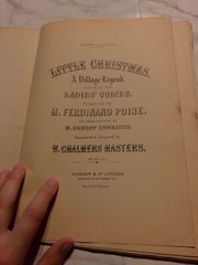 Little Christmas Village Legend Female Voices No 9050 Augener Sheet Music Book