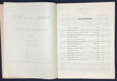 Vtg Songbook, Fun for Two Piano Duets for young players, Eckard 1957 ships free