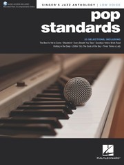 Pop Standards Singer&rsquo;s Jazz Anthology for Low Voice Piano Sheet Music Book Audio