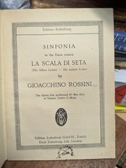 G. Rossini: La Scala di Seta: Edition Eulenburg No. 1113: Miniature Score