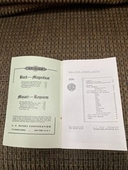 1956 Peters Edition Orchestra Music Catalogue For Sale Or Rent C. F. Peters Corp