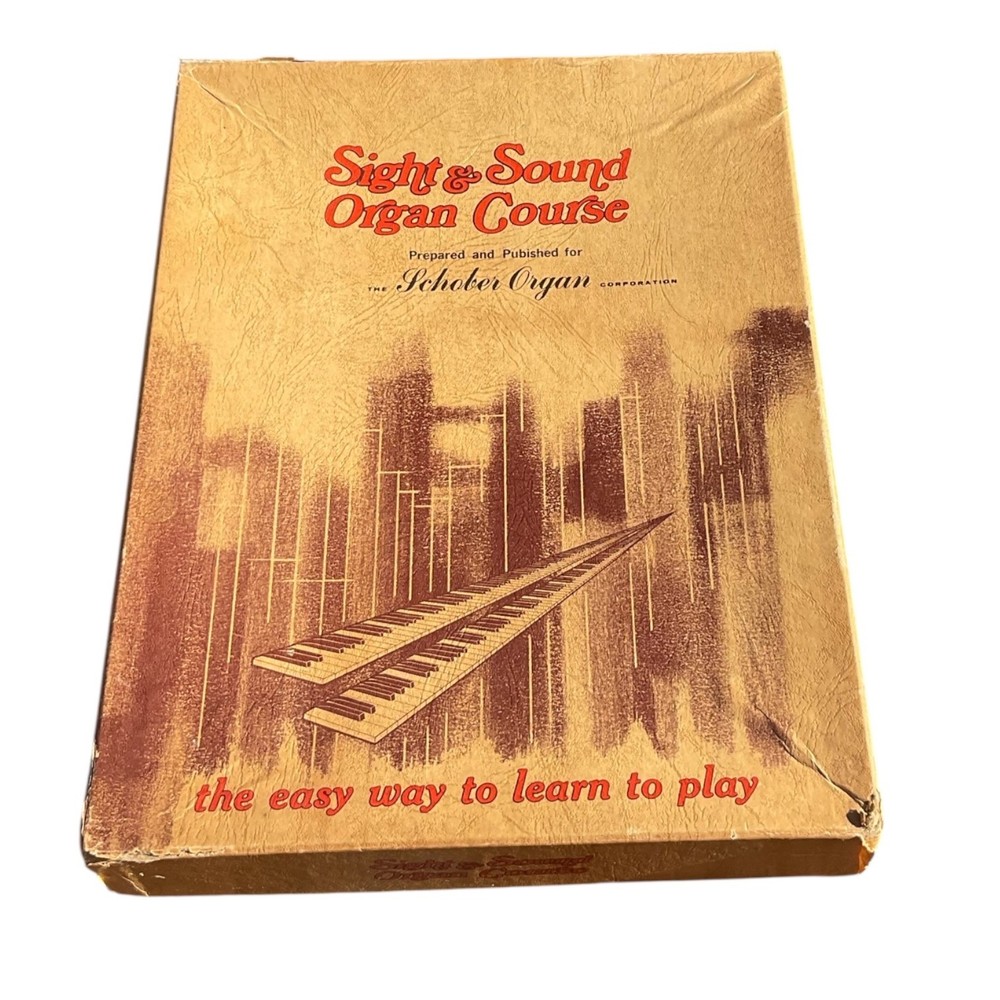Vintage Sight & Sound Schober Organ Course Instruction Books Boxed Complete Set