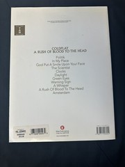 Rush of Blood to the Head – Coldplay song book piano vocal guitar PVG