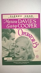 Marion Davies Gary Cooper Sleepy Head Sheet Music 1934 MGM Movie Operator 13