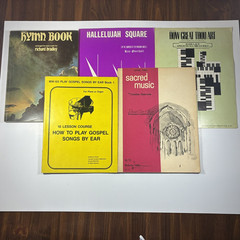 Gospel Piano or Organ Play by Ear Instruction Book, Sheet Music and Hymn Book