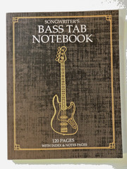 Songwriter’s Bass Tab Notebook: Blank Tablature Journal for Bassists (used)
