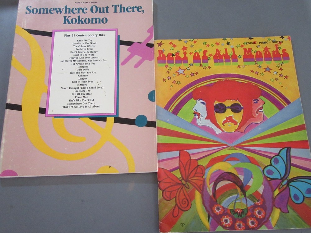 Best of All Moods 70&rsquo;S HITS Songbook & 80&rsquo;S Kokomo Songbook, Rare Guess Who Hits