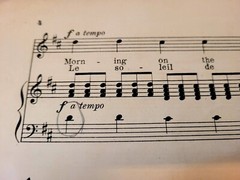 Sheet Music, Morning (Le Jour) D min High Voice by Oley Speaks. Frank L Stanton