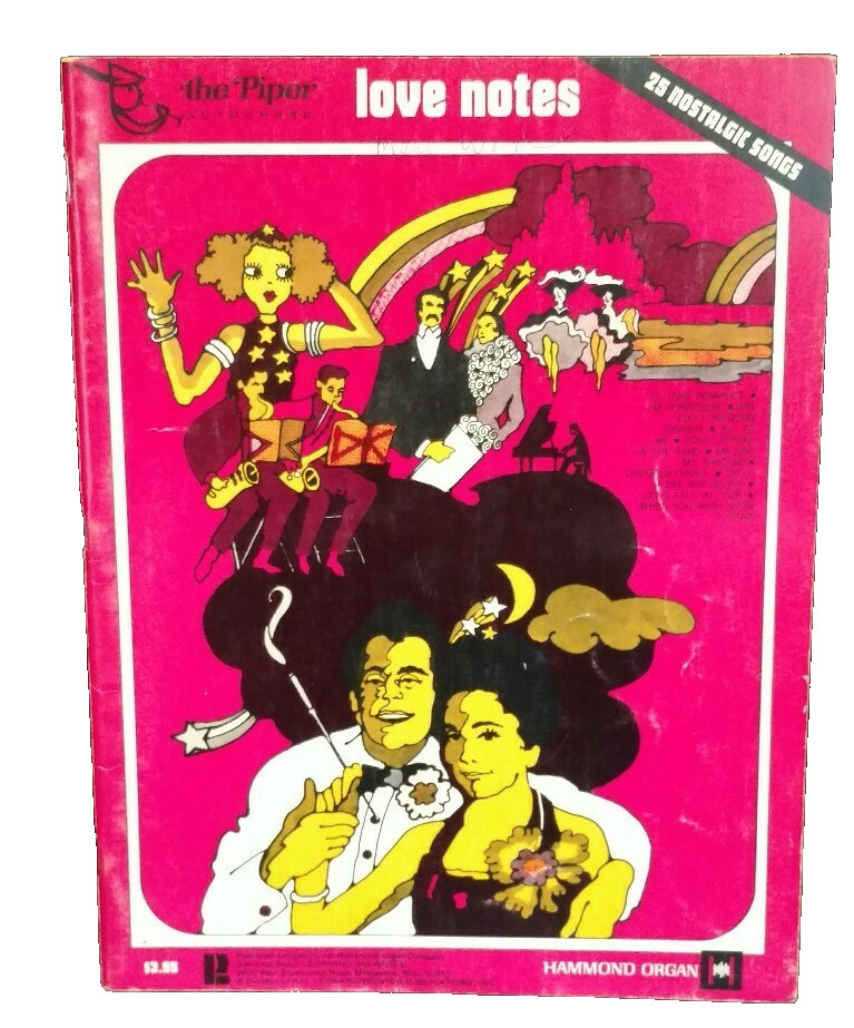 Love Notes Sheet Music Book Organ 25 Nostalgic Songs The Piper Autochord 1971 M8