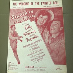 Vintage Sheet Music 1929 Wedding Of Painted Doll Singing In the Rain MGM Freed
