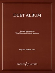 Duet Album for High & Medium Voice Piano Vocal Classical Sheet Music Book