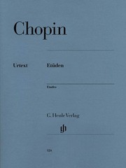 Chopin Etudes for Piano Solo Henle Urtext Edition Advanced Sheet Music Book
