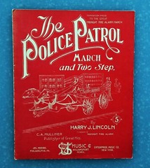 The POLICE PATROL 1901 March & Two Step HARRY J LINCOLN Sheet Music!